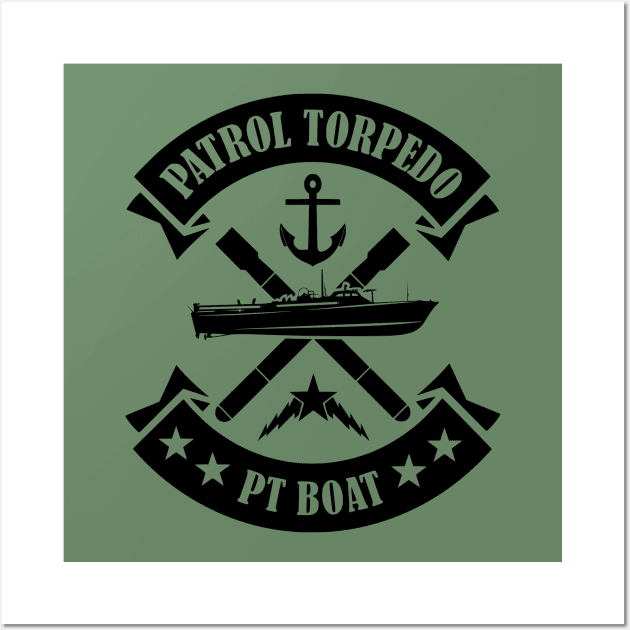 Patrol Torpedo PT Boat (subdued) Wall Art by TCP